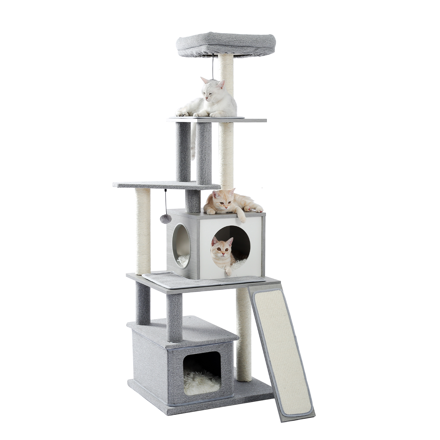 

2021 New Fast Delivery Luxo Cat Scaled Frame Sisal Tree of Wood Little House Plate Pets Toy Leap Platform Kat Mascots Jyum