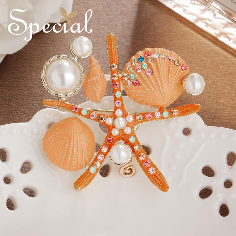 

Pins, Brooches Participating In Europe And The United States Marine Wind Chain.scarves Buckle Pin Brooch Female Sweet Sleep Sea