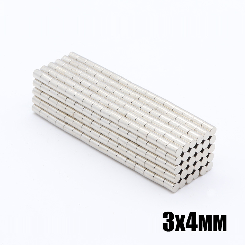 

200pcs N35 Round Magnets 3x4mm Neodymium Permanent NdFeB Strong Powerful Magnetic Mini Small magnet