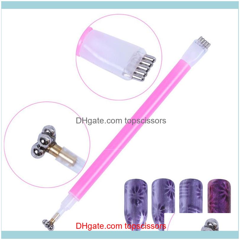 

Dotting Tools Nail Salon Health & Beautynail Art Flower Eye Magnet Pen Strip Magical Stick Diy Magic 3D Magnetic Uv Gel Polish Cat Eyes Rod