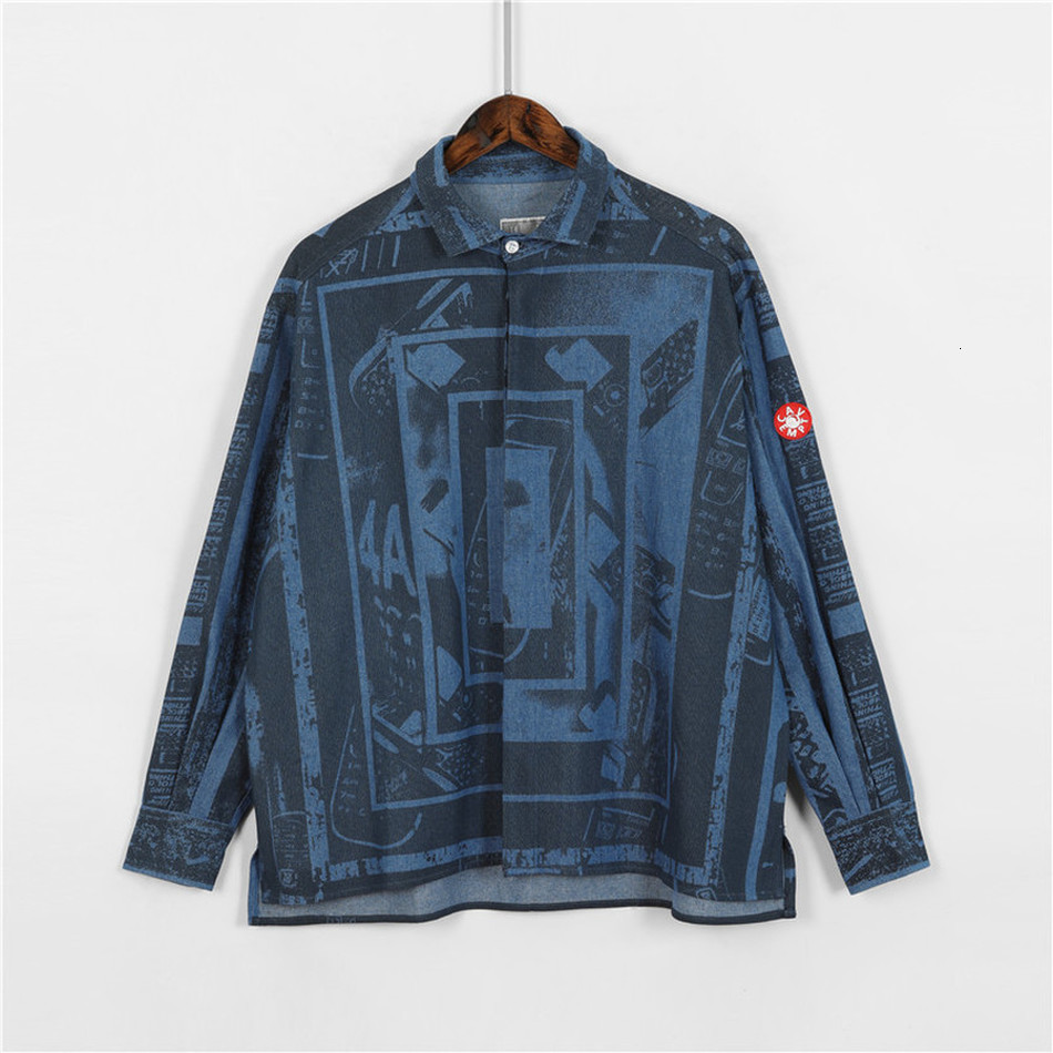 

2021 New 19aw Cavempt C.e Men Women Electronic Geometric Printing Shirt Cav Empt Shirts Znsm