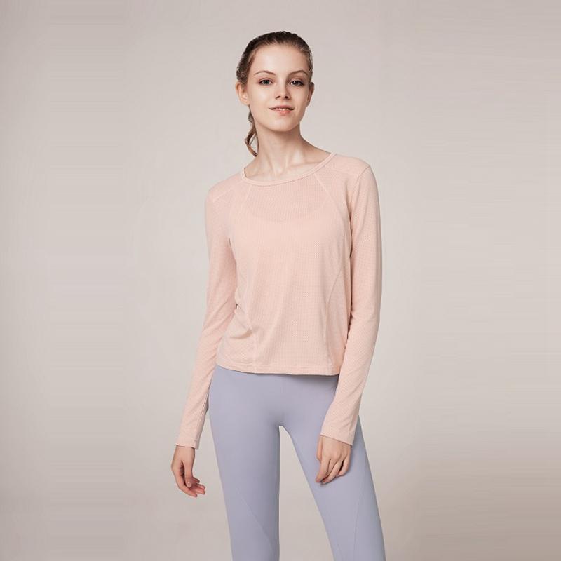 

Double-Sided Wear Yoga T-Shirts Loose Quick-Drying Breathable Running Fitness Training Blouse Women Solid Color Sport Shirts, Green