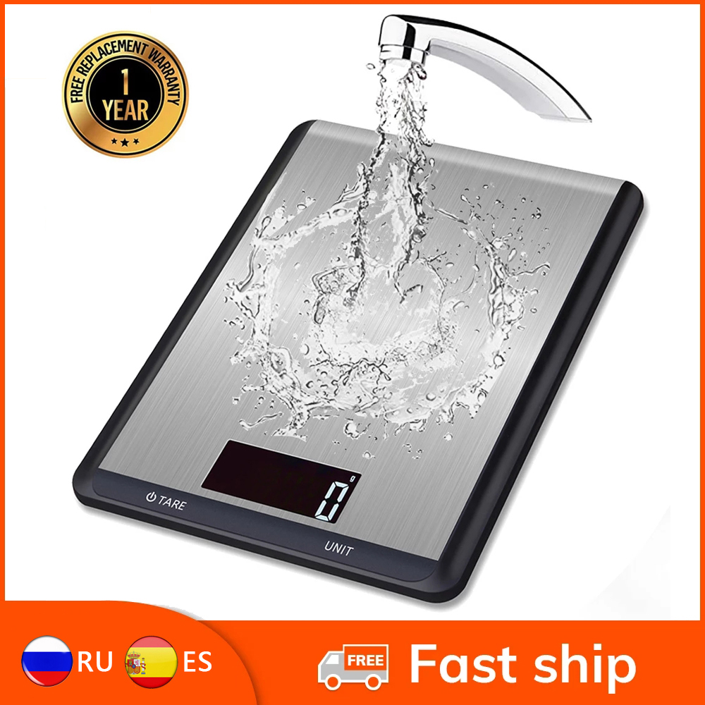 

10kg Digital Kitchen Food Scale Electronic Balance Stainless Steel Multifunction Measuring Weight Tool LCD Electronic Gram Scale