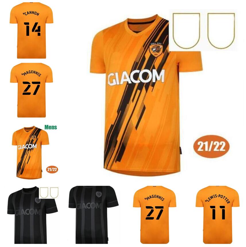 

new Hull City soccer Jersey 21 22 Home away Yellow black 2021 2022 Football shirt WILKS 7 HONEYMAN 10 BERNARD 24 EAVES 9 SCOTT 15 camiseta d, Black;yellow