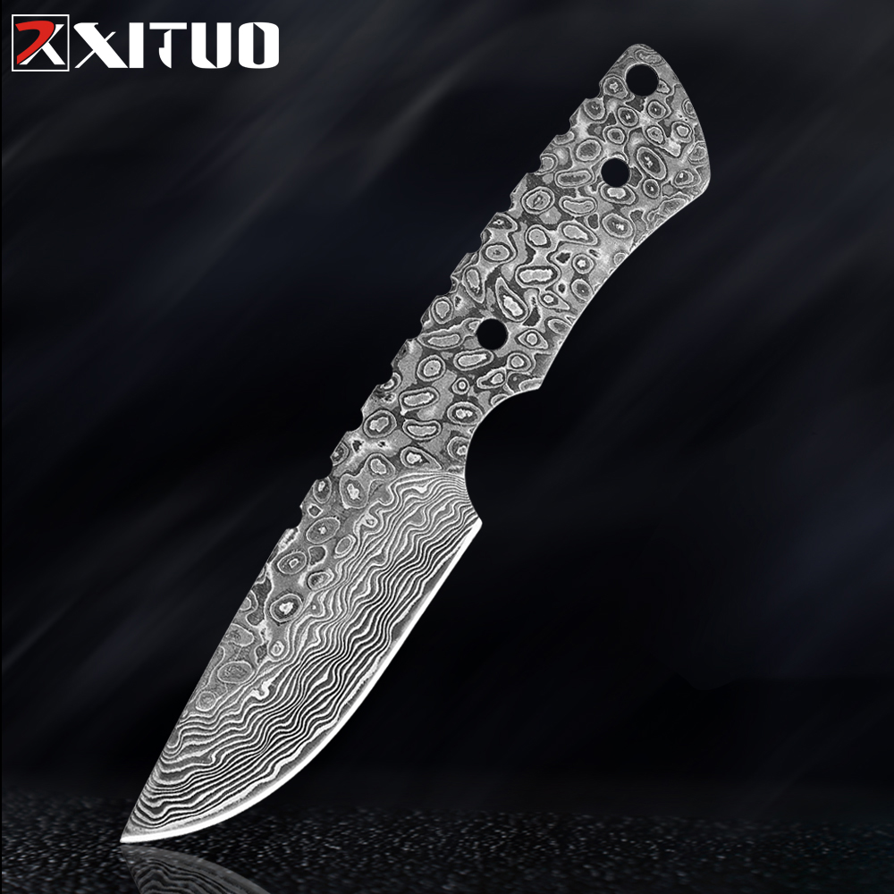 

XITUO Fixed Blade Pocket Knife Damascus Steel Knife Survival Hunting Camping Knives Outdoor EDC Tools Sharp Chef Fruit Knife