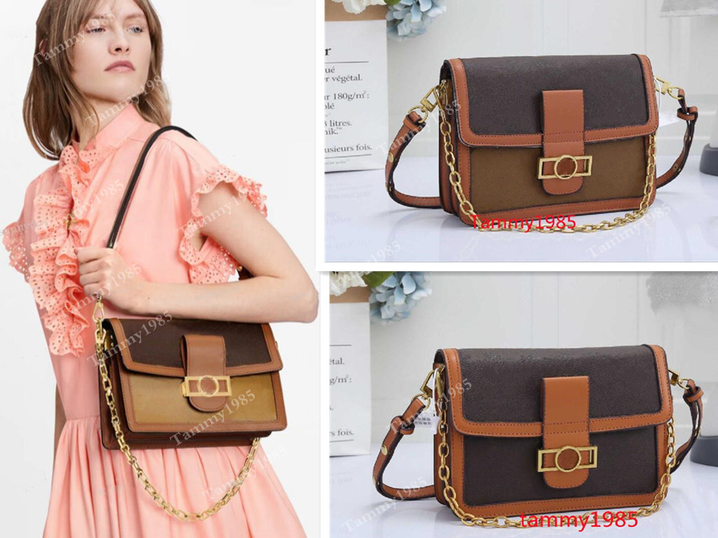 

High Quality Fashion women Shoulder bags gold chain Crossbody bag Female Messenger handbag wallet 2 colors, Yellow flower