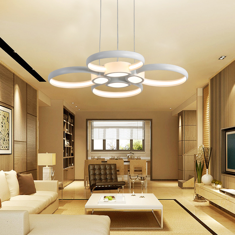 

2021 New Modern Led for Living Dining Kitchen Room Lampadari Moderni a Sospensione Ac85-265v Hanging Pendant Chandelier Lights Xwwc