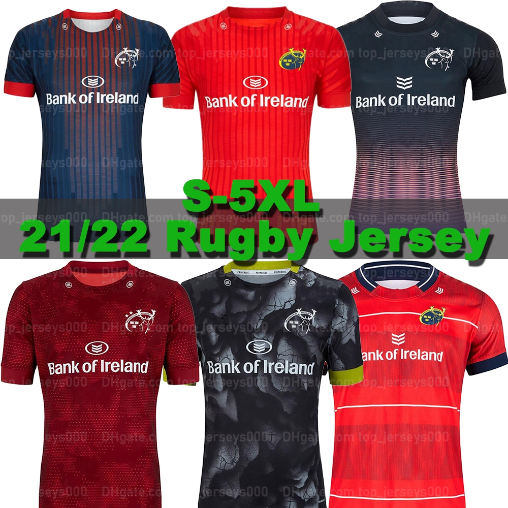 

2021 2022 MUNSTER city Rugby jersey ALTERNATIVE home away training 19 20 21 Ireland club shirt Men's size S-5XL Top Jerseys High quality, As shown