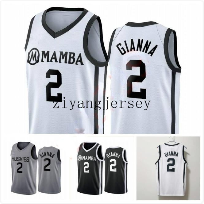 

Stitched Gianna Maria Onore Jersey UConn Huskies Special Tribute College 2 Gigi Mamba Memorial Basketball Jerseys