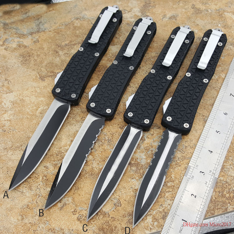 

automatic knives Large Dinosaur Triangle auto knife Anti-slip Mesh knife 440 blade Camping Tactics outdoors fishing Survival knife