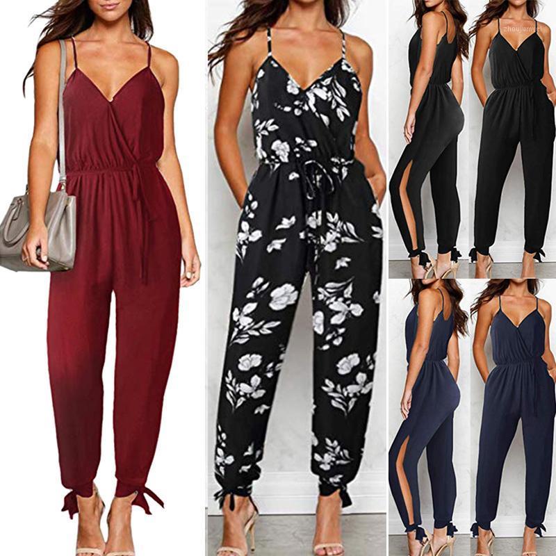 

Women's Jumpsuits & Rompers Women Lady Sleeveless Backless V Neck Jumpsuit Fashion For Summer Beach Party BMF88, Beige