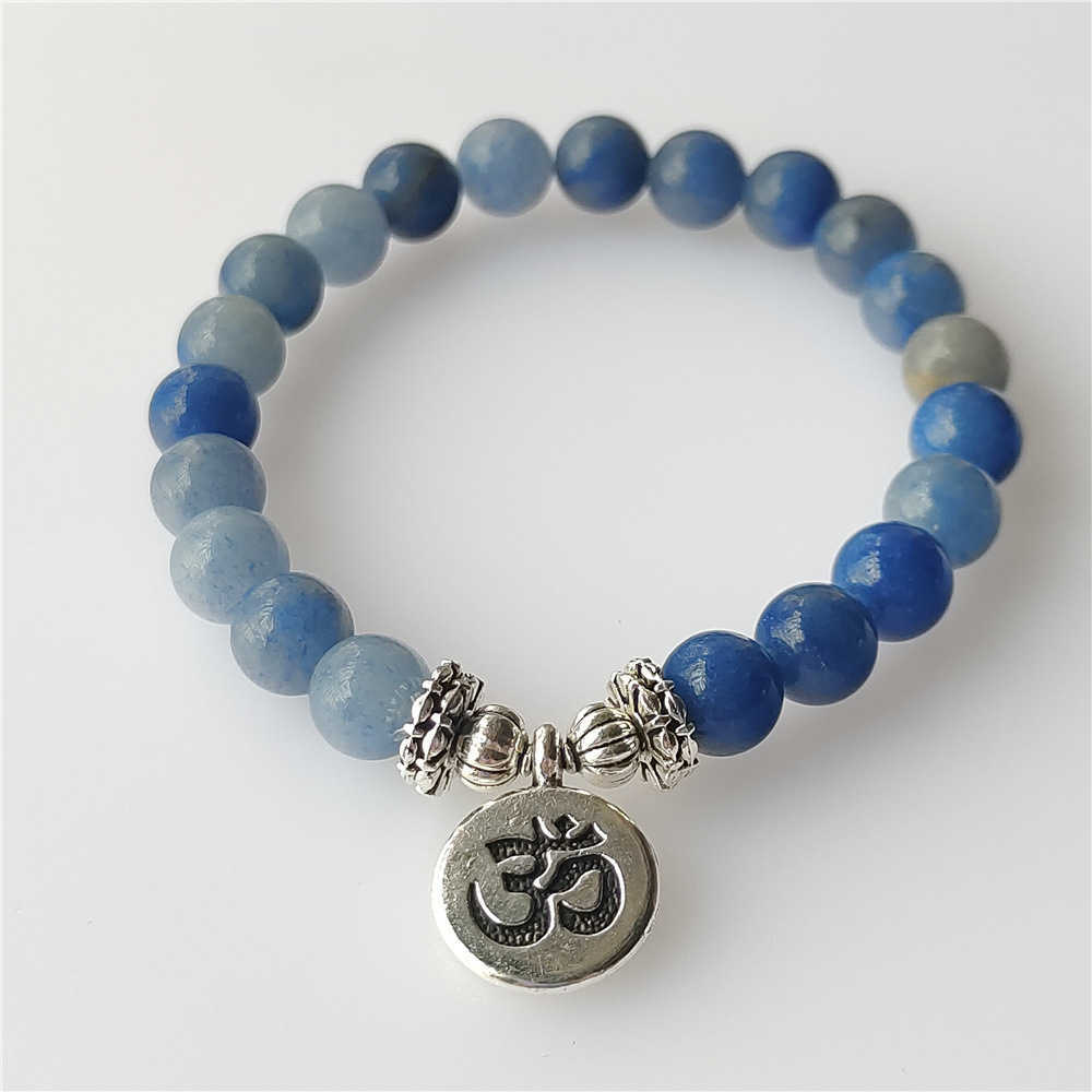 

Blue Dongling Beaded Bracelet Lotus 3d Symbol Lovers Beaded Bracelet
