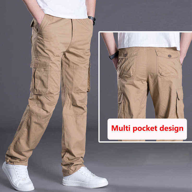 

Casual Army Military Style Cargo Pants Men Multi-Pocket Combat Tactical Pants Fashion Summer Trousers Sweatpants Mens Joggers H1213, Gray