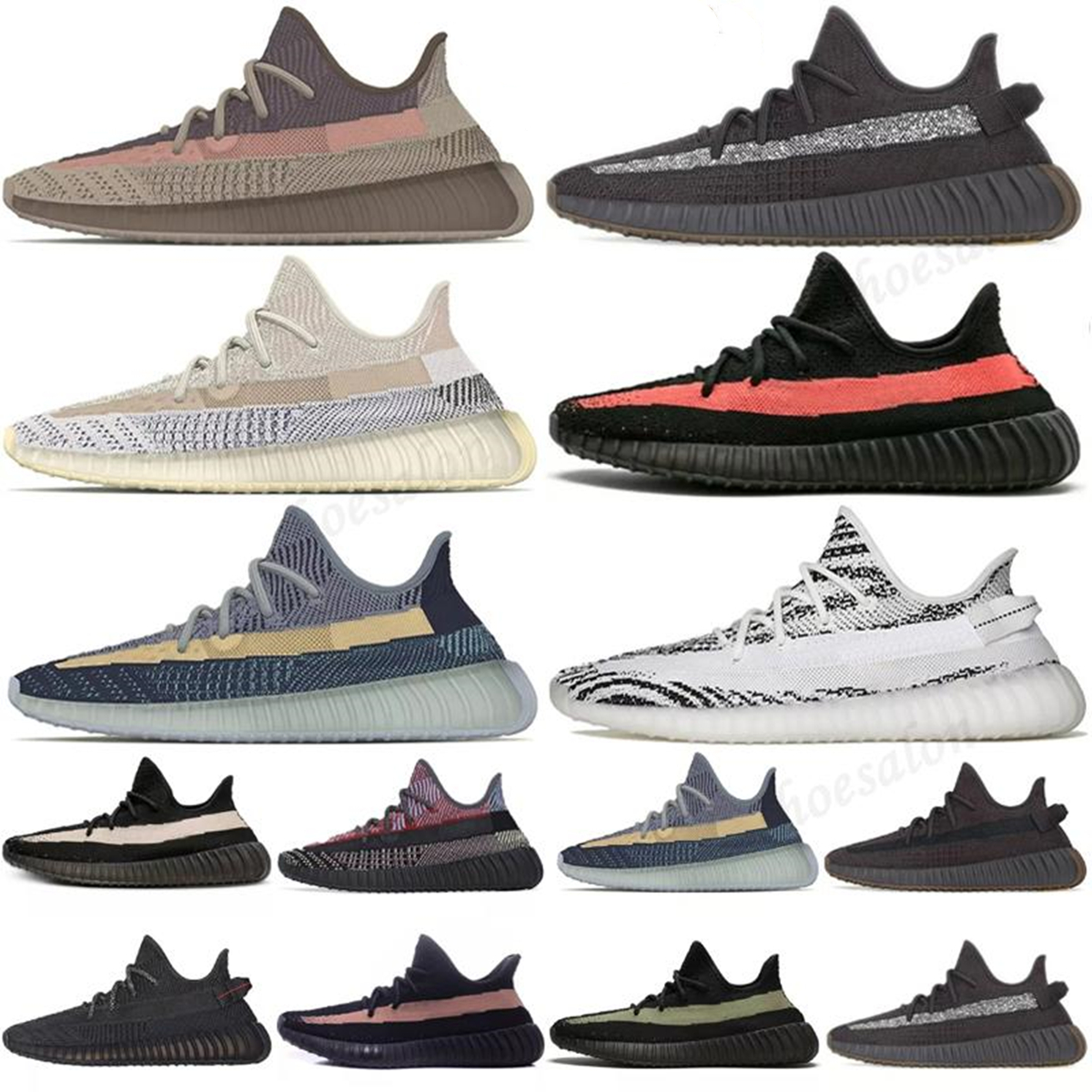 

2021 kanye west v2 Yecheil shoes Ash stone blue pearl Fade Antlia outdoor carbon Natural earth cinder zyon white reflective men women sneak