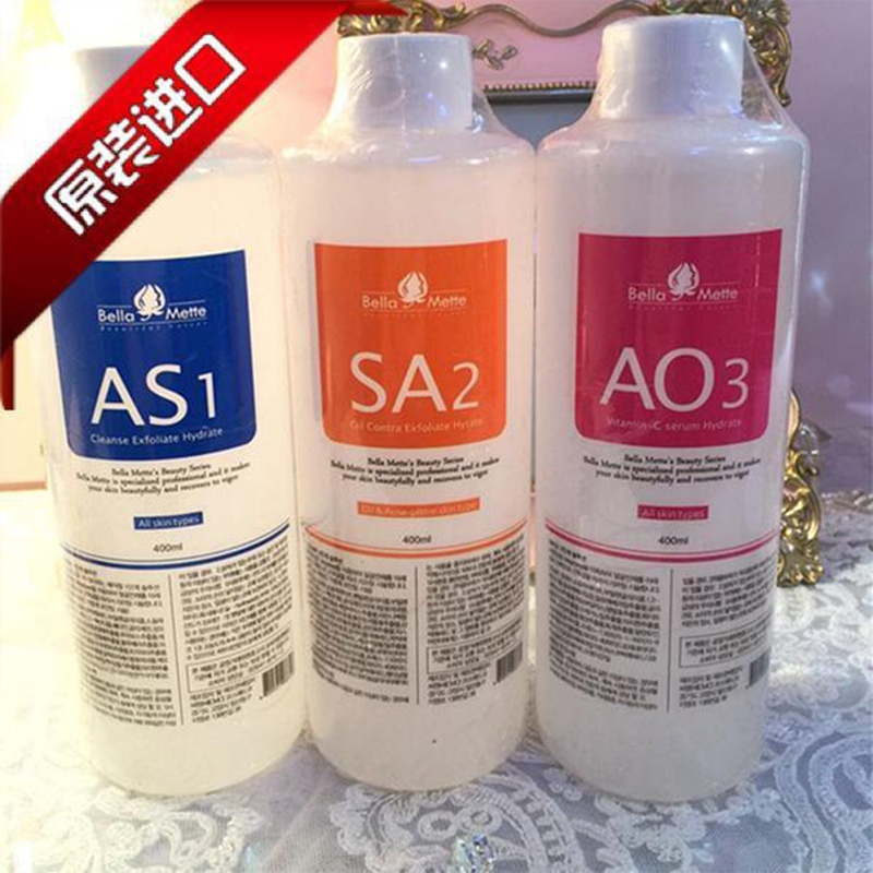 

Aqua Peeling Solution AS1 SA2 AO3 /400ml Per Bottle Aqua Facial Serum Hydra For Normal Skin DHL dermabrasion liquid