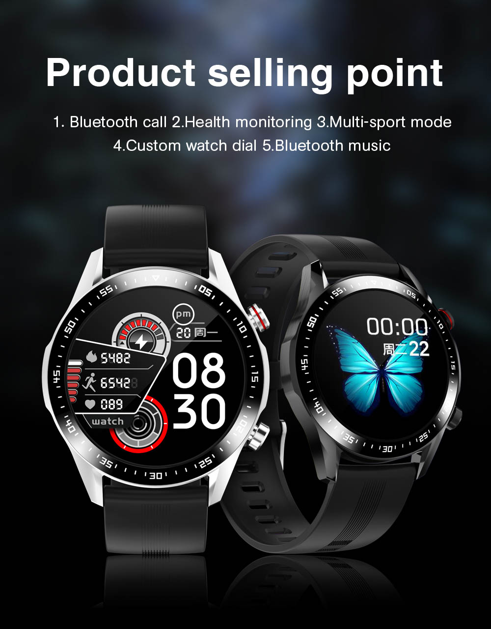 Suministro Al Por Mayor E1 2 Smart Watch Men Bluetooth Call Custom Dial  Pantalla Táctil Completa Impermeable Smartwatch Para Android IOS Sports  Fitness Tracker De Rossaflavor4, 40,25 € | Es.DHgate.Com
