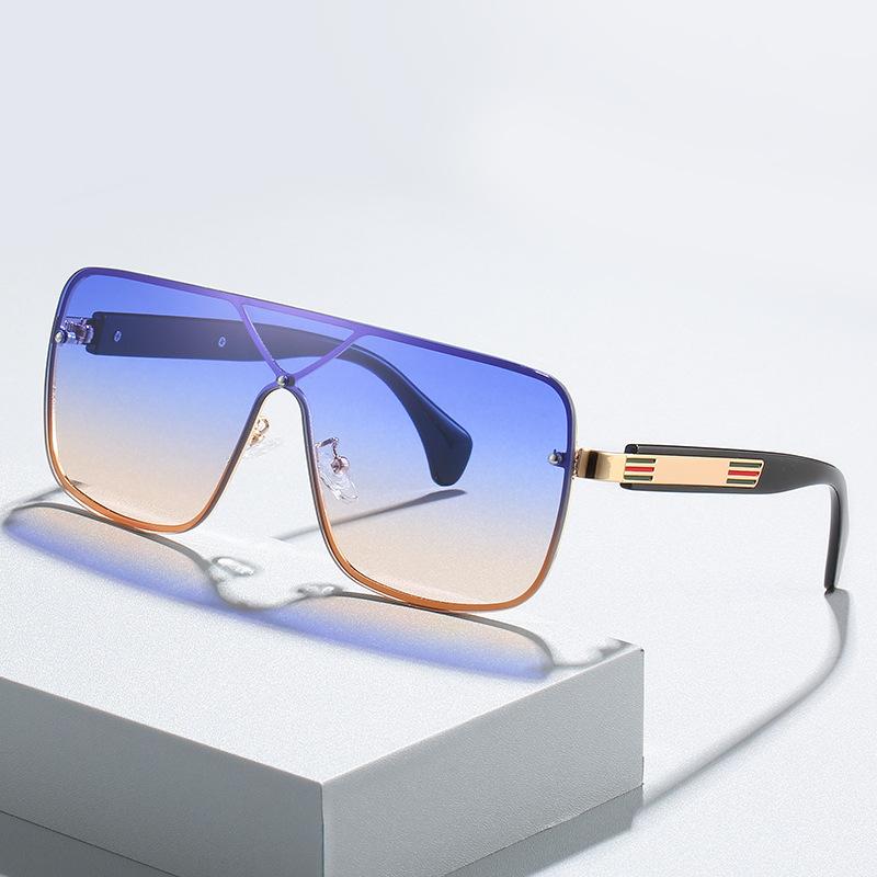 

Sunglasses Quality Oversized Men Women Retro Luxury Designer Glasses Square One Piece Eye Shade Large Frame Sun Gafas