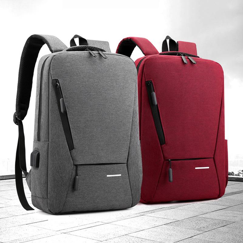 

Laptop Backpack Men 15.6 Inch Office Work Women Backpack USB Charging Multifunctional Business Bag Unisex Black Thin Bag