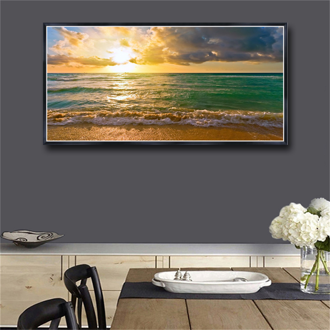

Canvas Wall Art Wall Painting Landscape Posters and Print Canvas Painting Seascape Wall Pictures For Living Room Art Print No Framed #541