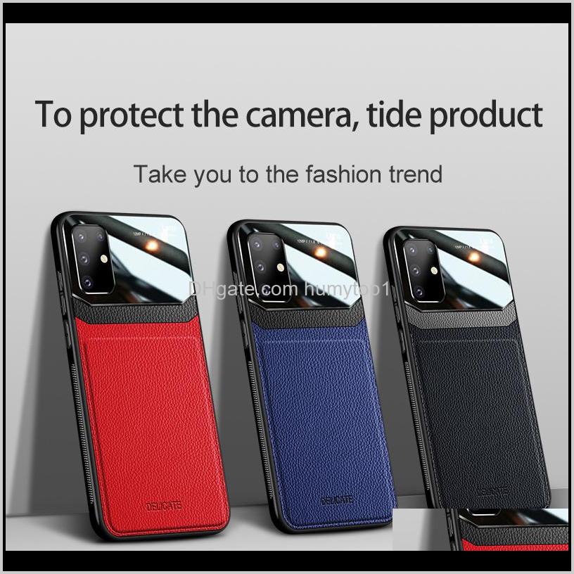 

Luxury Bumper Leather Case For Samsung Galaxy S21 S30 S20 Ultra S10 S9 S8 Plus Cover For Samsung S21/S30 Pro A51 A71 Note 20 10 Plus I Ndpxf