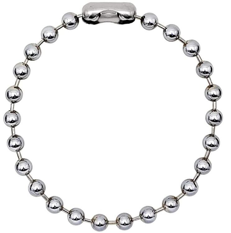

Chains 10mm Extra Large Silver Stainless Steel Ball Chain Mens Necklace - Any Length 16-32 Inch