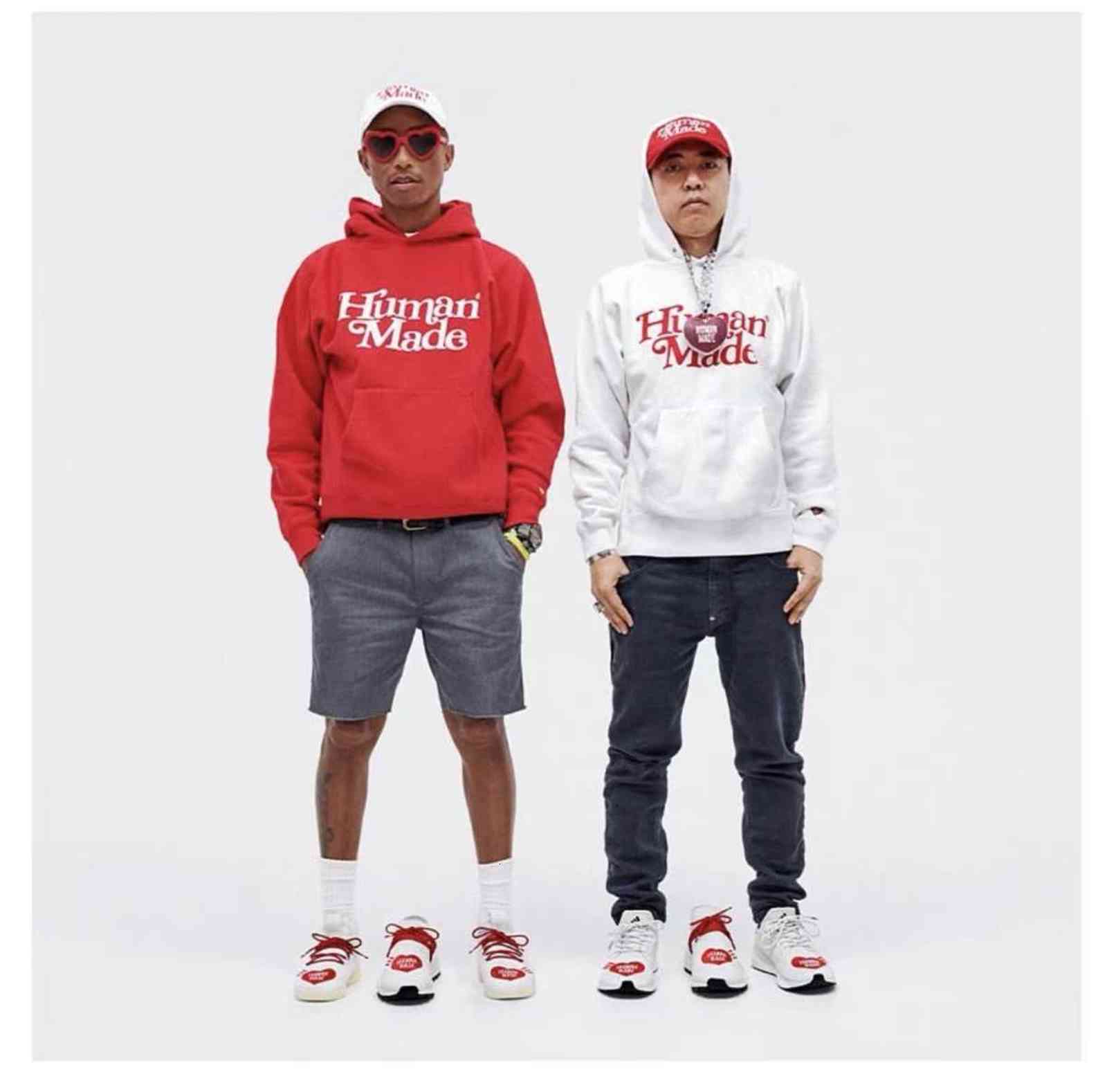 

Version Correct of Humanmade Girls Don't Cry Quality Japanese Fashion Brand Men's and Women's Same Sweater, Red