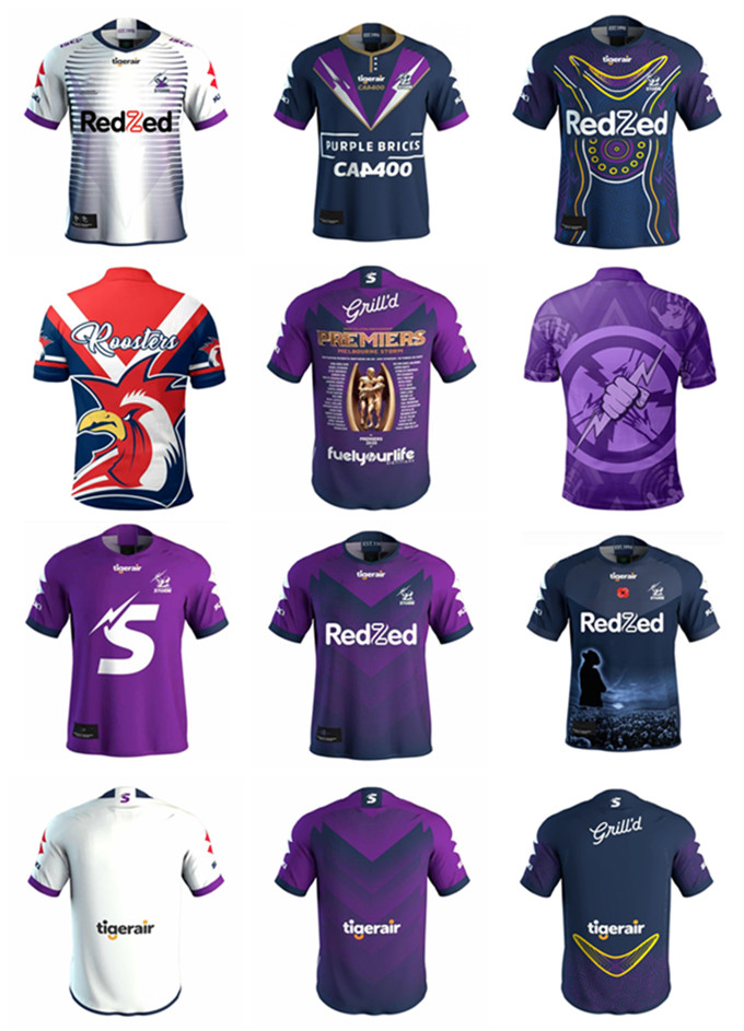 

20202021 top Melbourne storm premiere Rugby 2021 storm Vitoria champion home court Jersey -5XL code, Multi