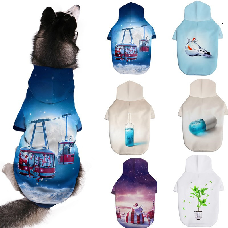 

2021 New From the 3d Hound Printed Fresh Dog Outfit Small Dogs, Hoodies Suits Animals for Apparel of Cotton Sports Yk4i, Ayc0083