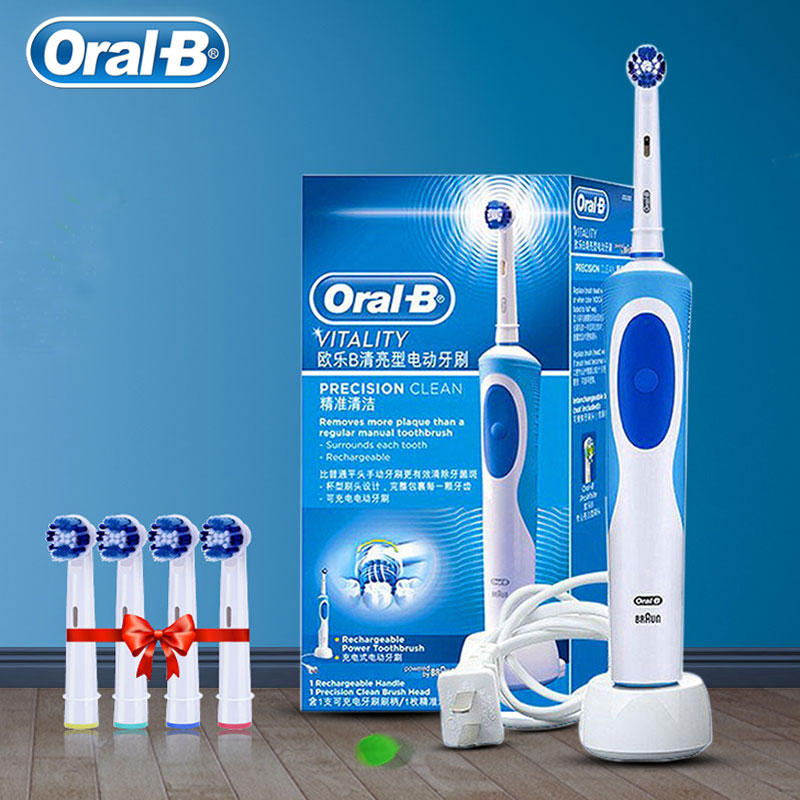 

Promotion Original Oral B Electric Toothbrush D12 Series Vitality Rotation Type Teeth Brush Precision Cleaning Whitening Brush