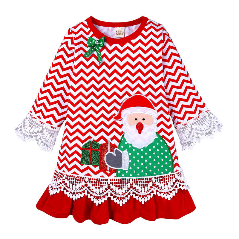 

2021 New Christmas for Girls Spring Autumn Children Girl Princess Cotton Long Sleeve Kids Fashion Baby Es Kkuu, As picture