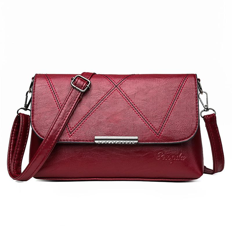 

Evening Bags Fahion Simple Designer Handbags For Women PU Leather Shoulder Messenger Female Crossbody Envelope Sling Bolsas