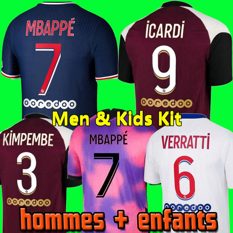 

Maillots 2020 2021 MBAPPE Fourth soccer Jersey ICARD VERRATTI men+ kids MARQUINHOS football Kits 4TH Football uniform goods in stock, Black;yellow