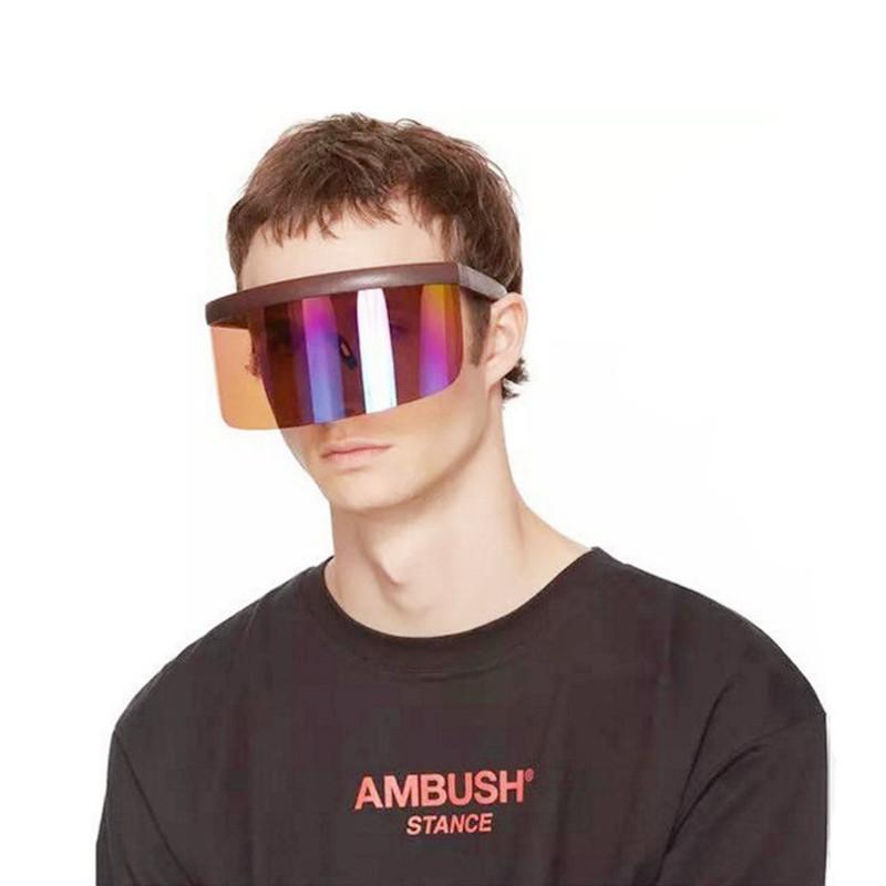 

Sunglasses Ultra Large Lens Anti Ultraviolet Personalized Integrated Spray Peeping Mask Men And Women