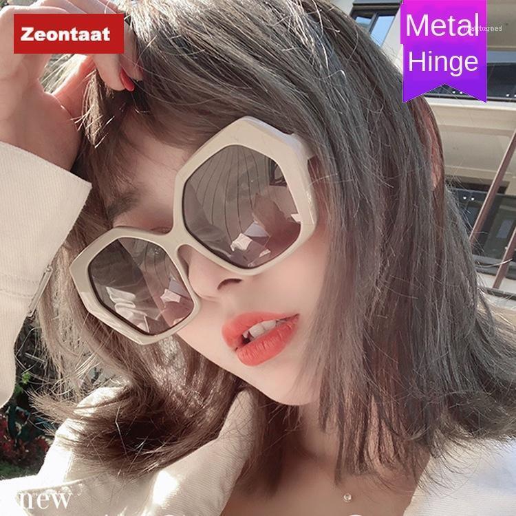 

Sunglasses Big Frame Star With The Same Fashion Polygon 2021 Street Shooting Trend Metal Hinge Women1