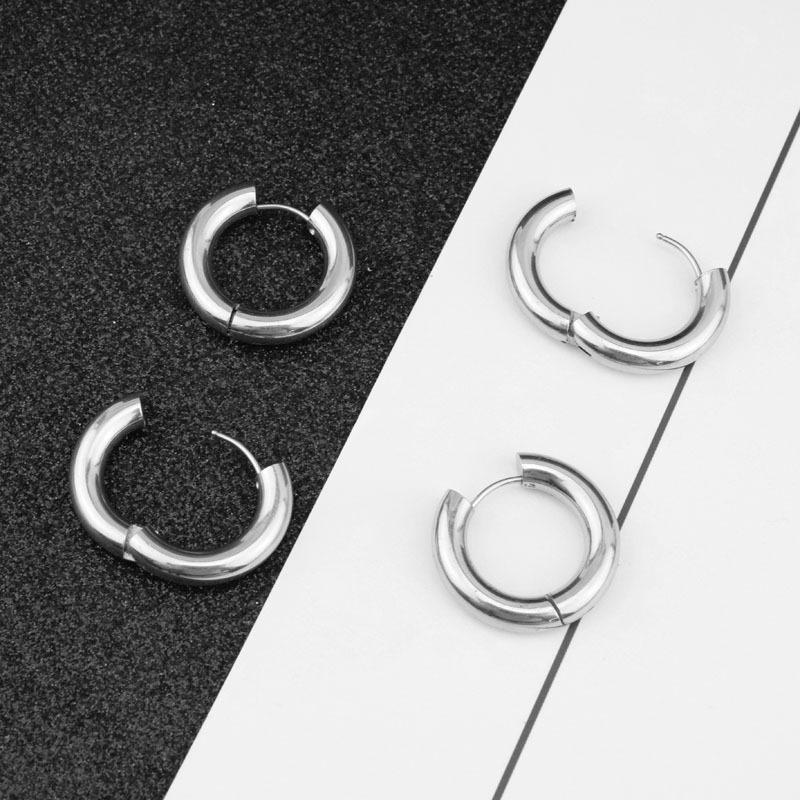 

Dangle & Chandelier Heavy Stainless Steel Earrings Exaggerated Fashion Sexy For Men And Women On The Beach Wholesale, Silver