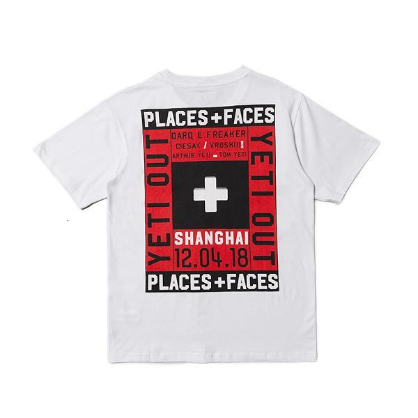 

2021 New Places+faces t Shirts Women Men 1:1 Real Tags Eu Size Tops Hip Hop Cotton Justin Bieber Places Faces Tshirt Iupo, White