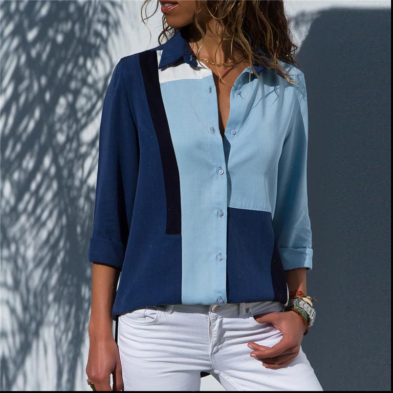 

Women Blouses 2021 Fashion Long Sleeve Turn Down Collar Office Shirt Chiffon Blouse Shirt Casual Tops Plus Size Blusas Femininas, White