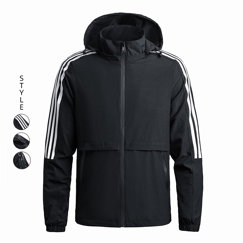 

Coat sports jacket large elastic spring men's jacktet coat group, Black