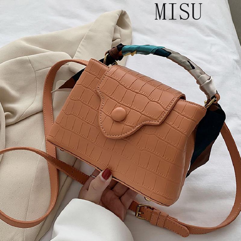 

Crocodile Pattern PU Leather Crossbody Bags For Women 2021 Simple Shoulder Handbags Female Travel Cross Body Bag, Black