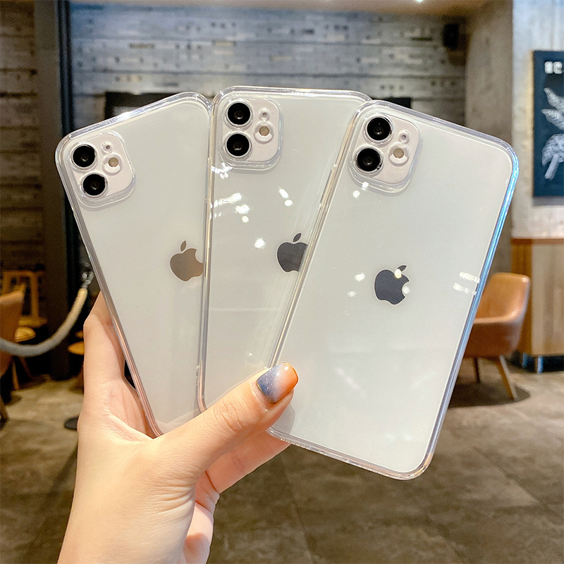 

Transparent Cases Compatible for iPhone 12 Pro Max Simple Women Men Full Cover Phone Case 97173