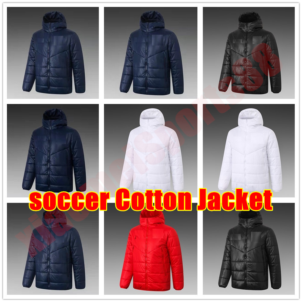 

20 21 Football Soccer jersey Sets MBAPPE Messi KANE camiseta 2021 HUMANRACE Down Cotton Jacket Size -XXL, As shown in illustration