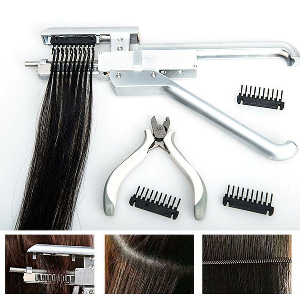 

6d hair extensions machine kit tool applicator gun first generation used
