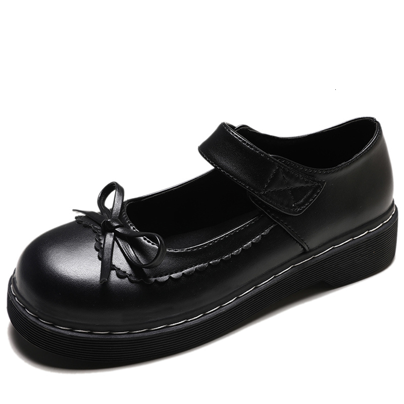 

Harajuku Jk Uniform Student Shoe Sweet Kawaii Girl Girls Tea Japanese Party Black Anime Cosplay Lolita Shoes Bha3