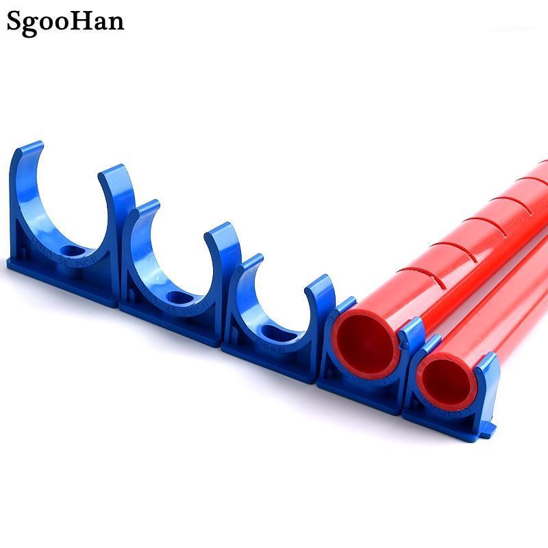 

Watering Equipments 2~20pcs 20~50mm Blue PVC Pipe Clamp Connector Garden Irrigation Aquarium Fish Tank Tube Adapter Fittings Fixing Joints