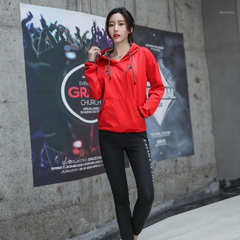 

Running Sets Sweat Suit Women's Suit, Large Size Training Heating Sports, Sweating Abdomen, Gym Pants, Sweate, Black;blue