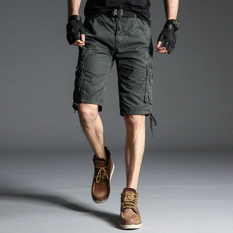 

New 2021 Summer Mens Multi Pocket Military Camo Cargo Loose High Quality Male Camouflage Shorts Bermuda Trousers Dnn2 2l3a, Blue