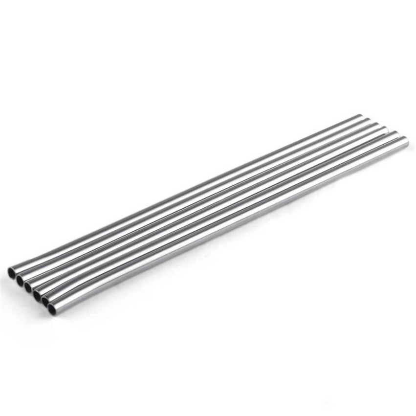 

20 oz Stainless Steel Straw Durable Bent Drinking Straw Curve Metal Straws Bar Family kitchen For Beer Fruit Juice Drink Party Accessory 851
