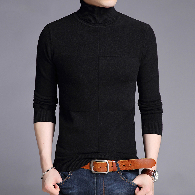 

2021 New Fashion Brand Sweaters Pullover Woolen Slim Fit Jumpers Knitred Warm Thick Autumn Style Casual Men Clothes 3oq6, Gray