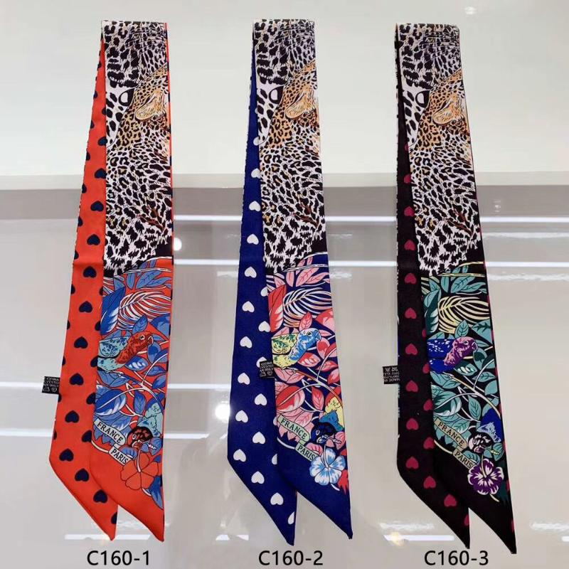 

Scarves Leopard Animal Town Design Skinny Scarf Women Hair Neck Silk For Ladies Foulard Headband Bag