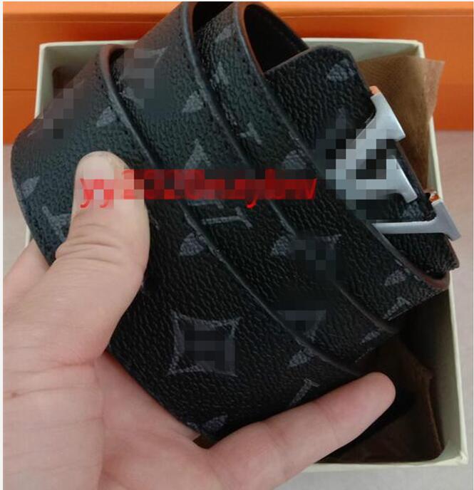 

2021 Fashion Big buckle genuine leather belt designer men women high quality mens belts AAA888, Black;brown